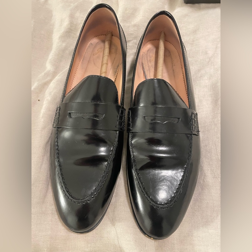JCrew women’s Leather Penny Loafers sz 9.5 barely worn